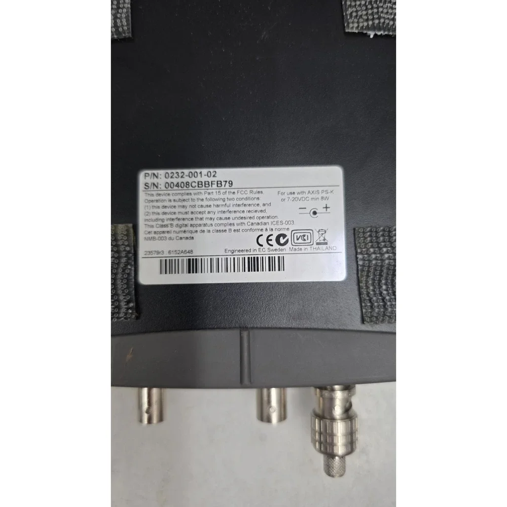 AXIS COMM. 0232-001-02 AXIS 240Q 4-CHANNEL CCTV IP NETWORK VIDEO SERVER/ENCODER